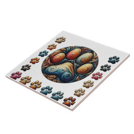 Achten Sie darauf, dass die umzingelte Hundekuh ge Fliese