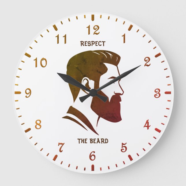 ACHTEN SIE DEN BARD GROßE WANDUHR (Vorderseite)