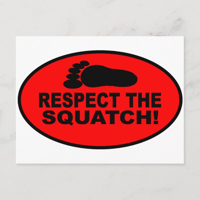 ACHTEN SIE DEN SQUATCH!  Schauen Sie wie ein PRO i Postkarte (Vorderseite)