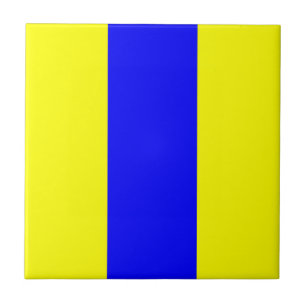 achter nautischer Alphabet-Nummernschild Fliese