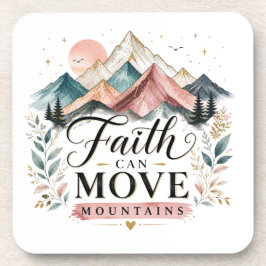 Achterbahn Faith Can Move Mountains Getränkeuntersetzer