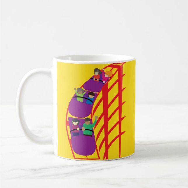 Achterbahn Nahaufnahme Kaffeetasse (Links)