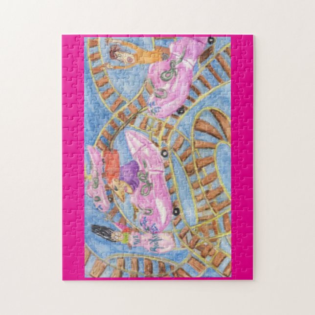 Achterbahn 🎢  puzzle (Vertikal)