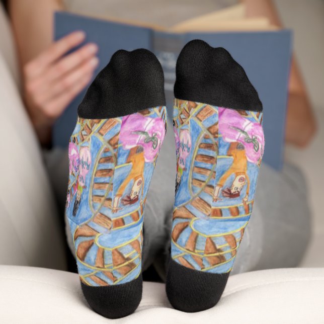 Achterbahn 🎢  socken (Unterseite)
