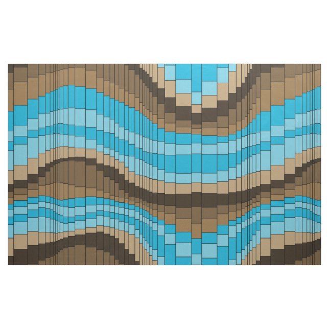 Achterbahn Vintage psychedelische Streifen Stoff (Fat Quarter (45,7 x 55,9 cm))
