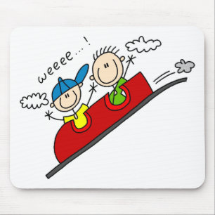 Achterbahnfahrt T-Shirts und Geschenke Mousepad