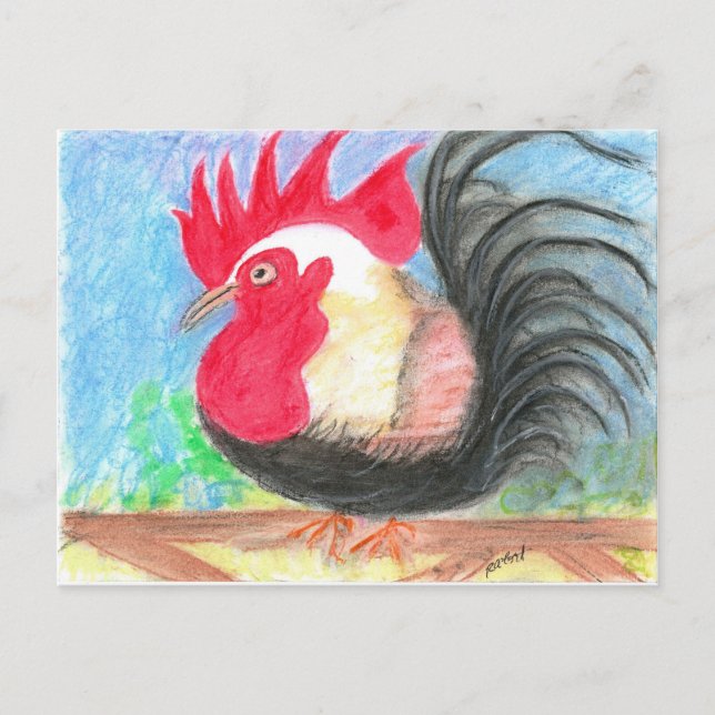 Achterbahnhof Postkarte (Vorderseite)