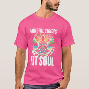Achtsame Schritte zum Soul Meditation Yoga Liebhab T-Shirt