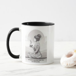 Achtsamer Espresso Zen Meditation Ein Shot Buddha Tasse