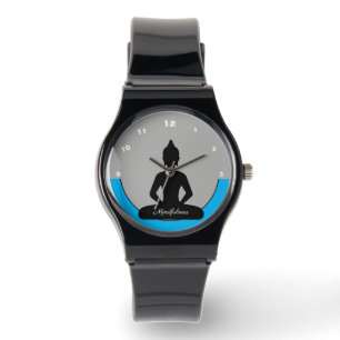 Achtsamkeit mit Buddha-Geist /Meditation & Yoga Armbanduhr