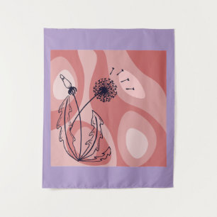 Achtsamkeit und Metamorphose Inspiriert Design Wandteppich