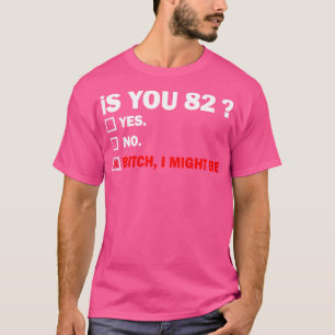 achtundachtzig 82 Jahre alt Geburtstag 82. T-Shirt