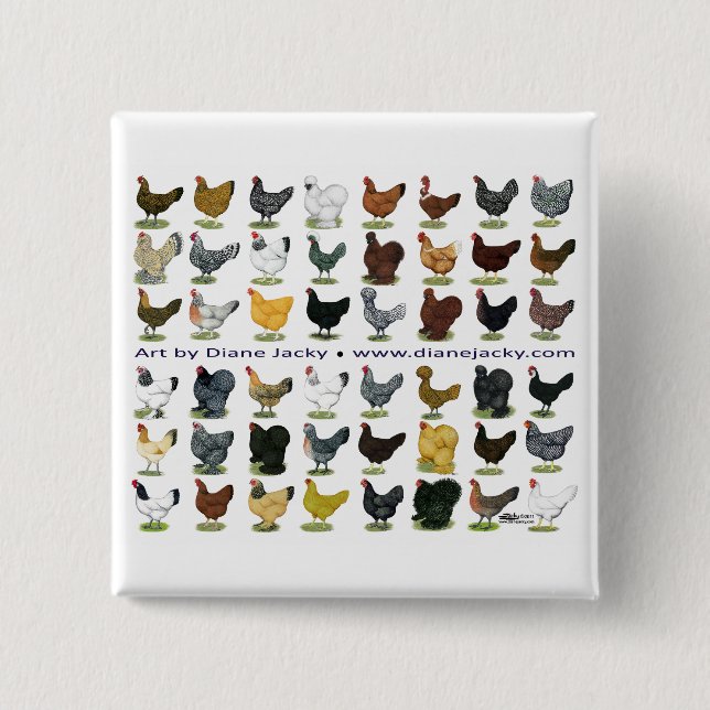 Achtundvierzig Hen Promo Button (Vorderseite)