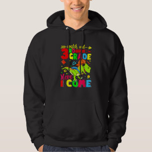 Achtung 3. Klasse ich komme Dinosaurier Zurück zur Hoodie