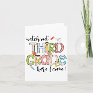 Achtung 3. Klasse, ich komme! Erster Tag nach den  Karte