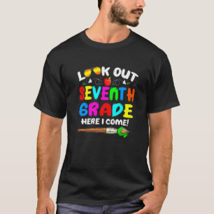 Achtung 7. Klasse Süße Zurück zur Schule Grafik T-Shirt