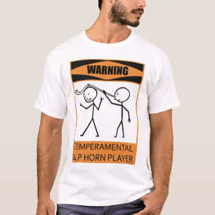 Achtung: Alp Horn Player T-Shirt