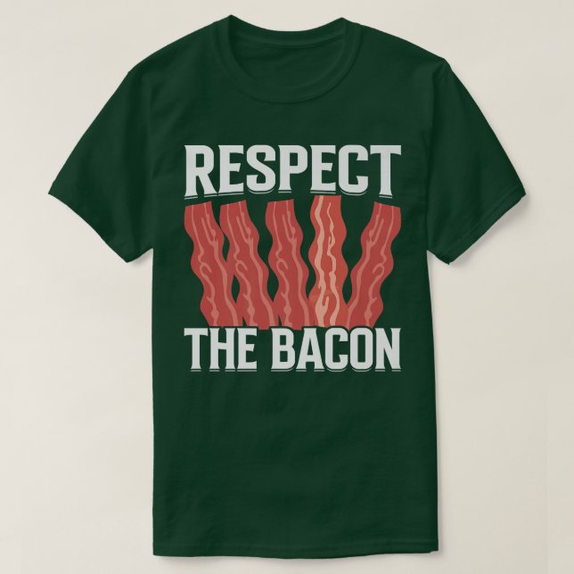 Achtung Bacon - Funny Pork Pig Meat Grilling B T-Shirt (Design vorne)