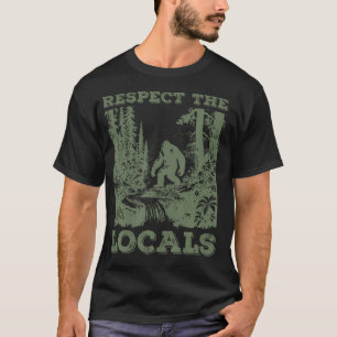 Achtung: Bigfoot Sasquatch Yeti Wandern T-Shirt