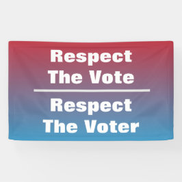 Achtung der Abstimmung und der Stimme Banner