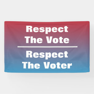 Achtung der Abstimmung und der Stimme Banner