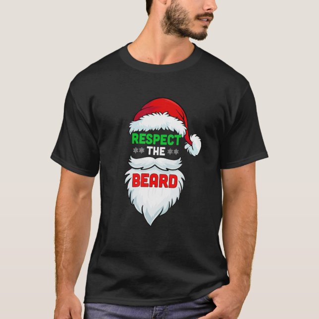 Achtung der Bart Weihnachtsmann Weihnachten Weihna T-Shirt (Vorderseite)