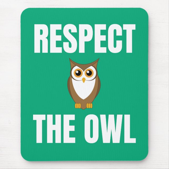 Achtung der Eule Mousepad (Vorne)