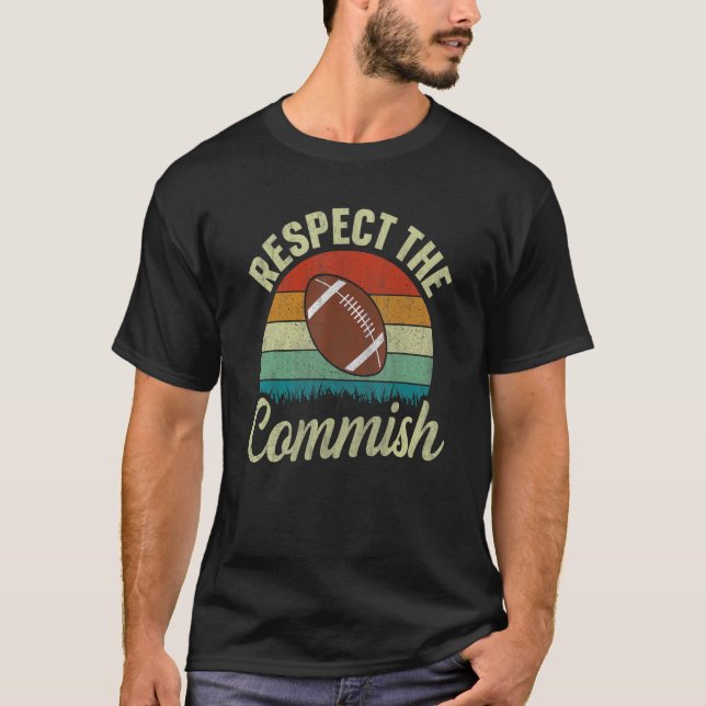 Achtung der Fantasy Football Commission der Kommis T-Shirt (Vorderseite)
