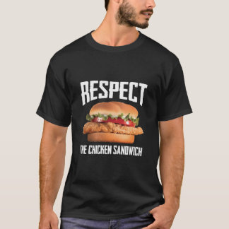 Achtung der Hühnersandwich Funny Burger Auszeichnu T-Shirt