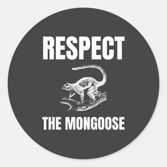 Achtung der Mongolei Runder Aufkleber (Vorderseite)