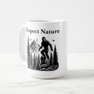 Achtung der Natur Yeti Bigfoot Ink Kaffeetasse