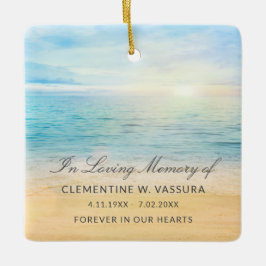 Achtung des Fotos am Strand Keramikornament