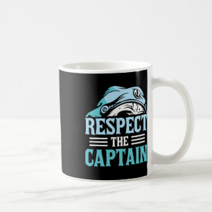 Achtung des Kapitänsschiffs Skipper Boat Owner Lov Kaffeetasse