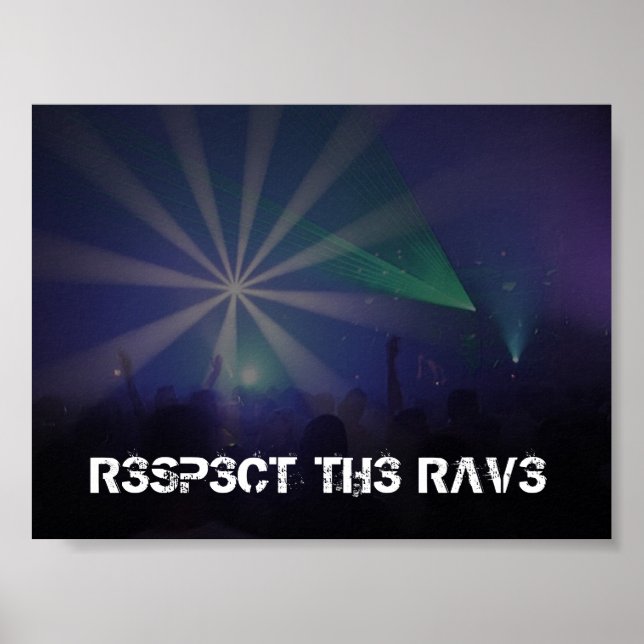 Achtung des Rave Poster (Vorne)