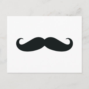Achtung des Stache Mustache Postkarte