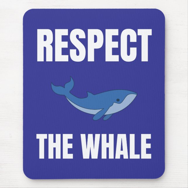 Achtung des Wals Mousepad (Vorne)