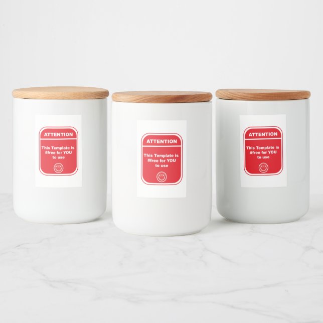 Achtung: Diese Vorlage ist #free für Cutomize Lebensmitteletikett (Flaschen)