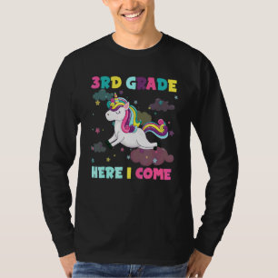 Achtung dritte Klasse hier komme ich erster Schult T-Shirt