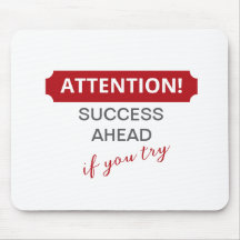 Achtung! Erfolg vor uns, wenn Sie versuchen