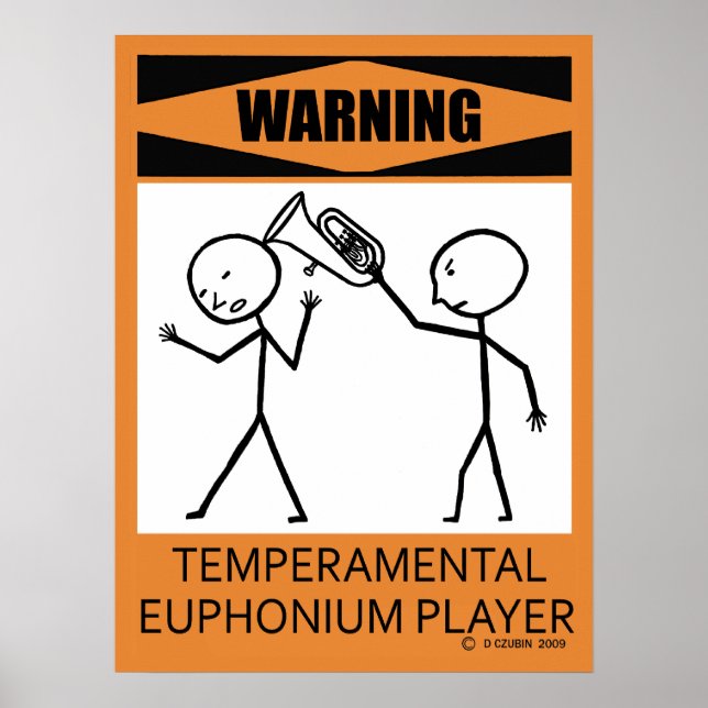 Achtung: Euphonium Player Poster (Vorne)
