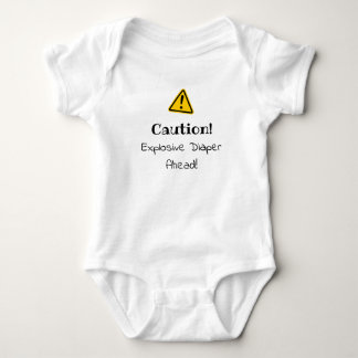 Achtung: Explosive Windel voraus! Baby Strampler