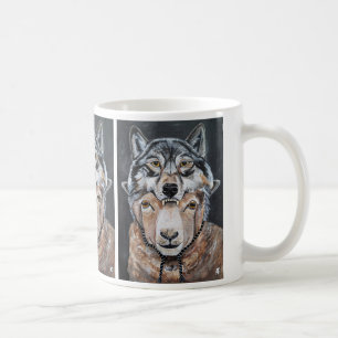 Achtung Falsche Alphas Malerei von Alfred Fox Kaffeetasse