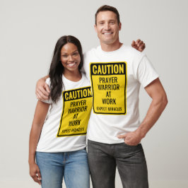 ACHTUNG Gebetskrieger Wunder Gelb Weiß Lustig T-Shirt