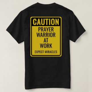 ACHTUNG Gebetskrieger Wunder Gelbe Christliche T-Shirt