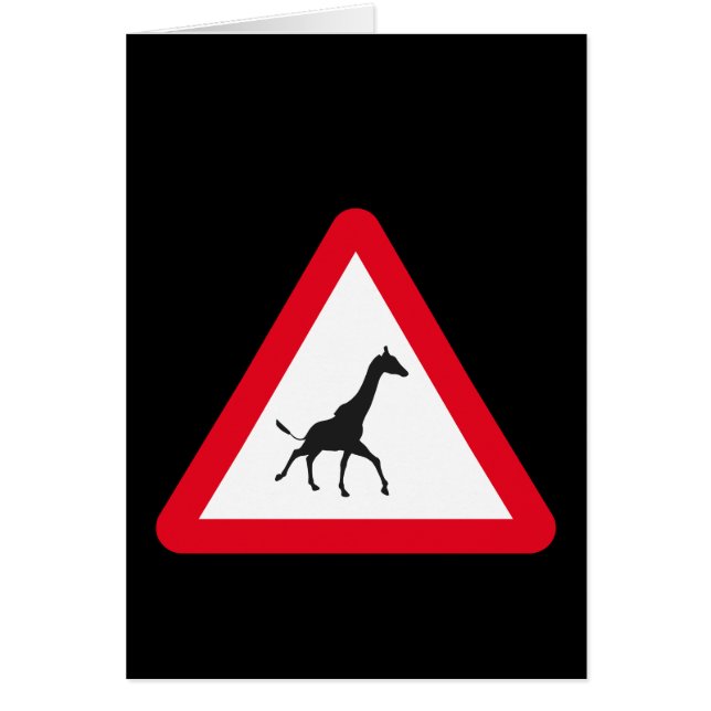 Achtung: Giraffe Crossing! (Vorne)