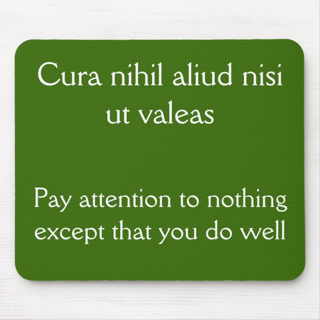 Achtung, gut machen mousepad (Vorne)