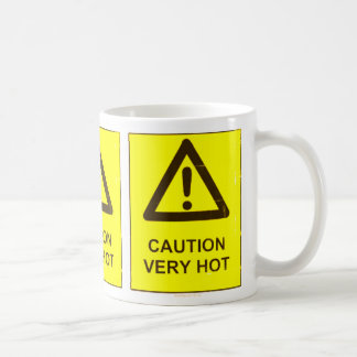 Achtung - Heißer Kaffeebecher Kaffeetasse