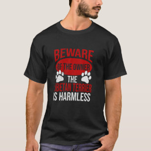 Achtung - Hundepapa Hundemama Tibet-Terrier-Hundeb T-Shirt