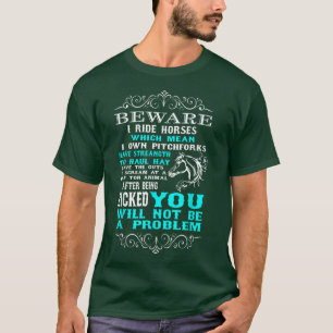 Achtung, ich fahre Pferde Funny Horse Lover T-Shirt