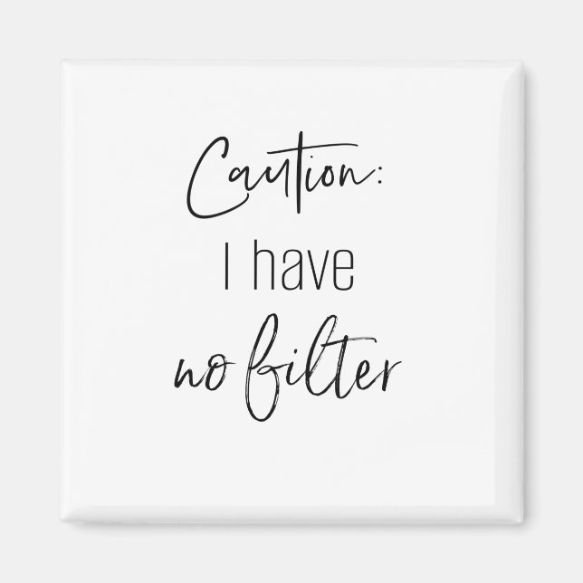 ACHTUNG: ICH HABE KEINEN FILTERmagnet Magnet (Vorne)